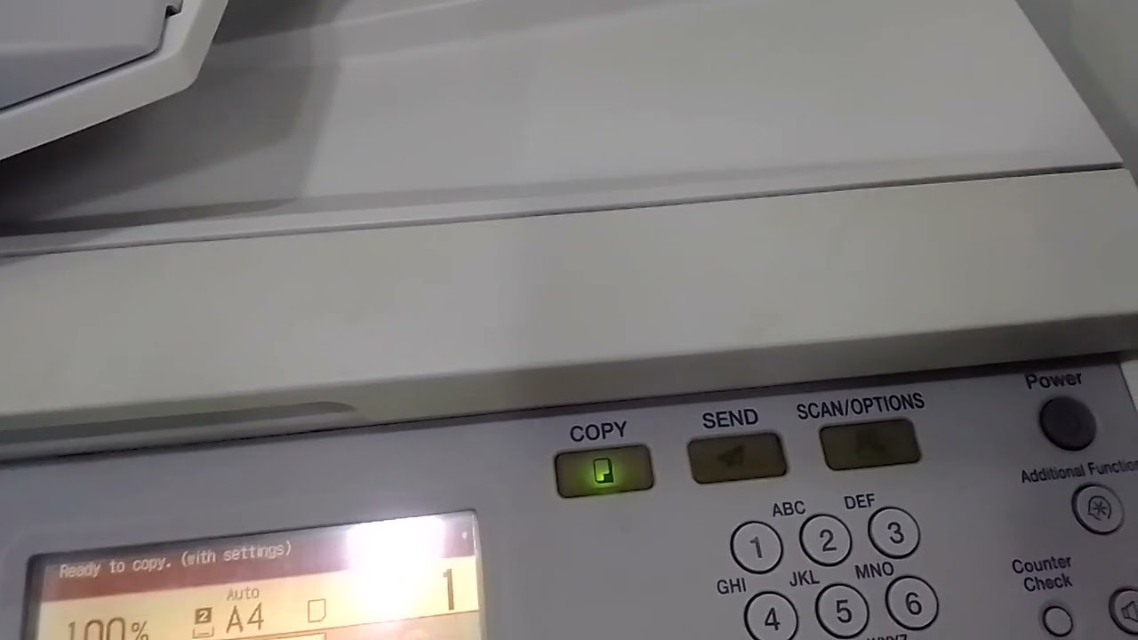 CANON IR2535 TOUCH NOT WORKING
