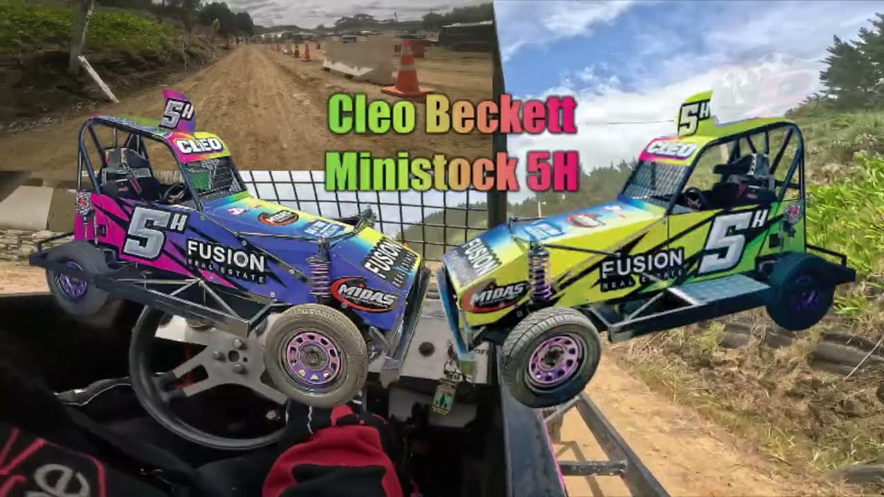 Beckett Racing J-R Beckett Adult Ministocks 5h Race 1 Whangarei Speedway Waitangi  Day 2 - 8.2.2026