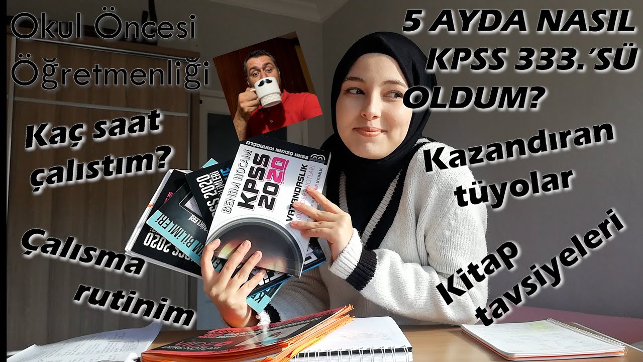 NASIL ÇALIŞTIM? I 5 Ayda KPSS 333.'sü oldum!! Çalışma saatlerim, kaynak tavsiyeleri, tüyolar