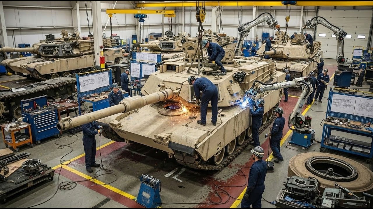 Inside M1 Abrams Tank Factory: Full Step-by-Step Manufacturing Process