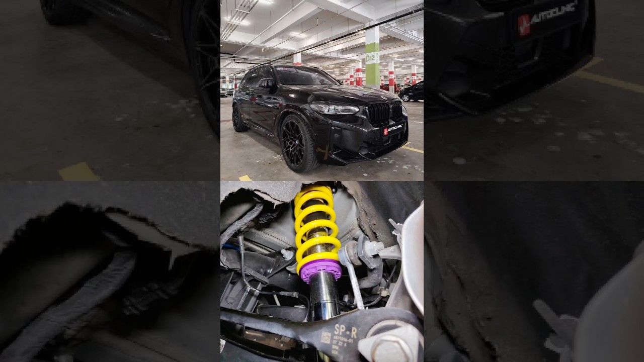 BMW X3M with KW V3 Coilovers | Sharper Handling, Smoother Ride! 💛💜