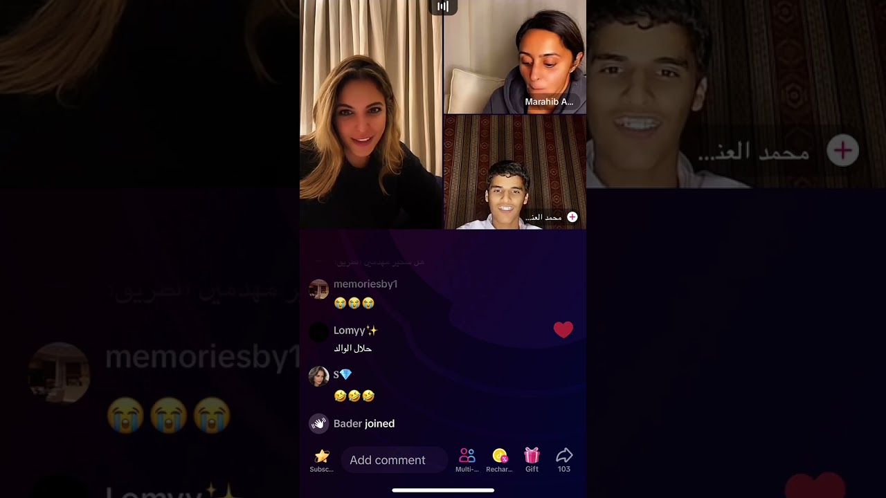 لايف بيبي تيك توك والولد الي متبنينه😂