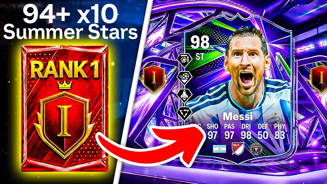 Я ВЫТАЩИЛ СВОЮ ПЕРВУЮ КАРТУ 98 SUMMER STARS! 🔥 НАГРАДЫ ЗА 1 РАНГ В CHAMPS &mdash; FC 26 Ultimate Team