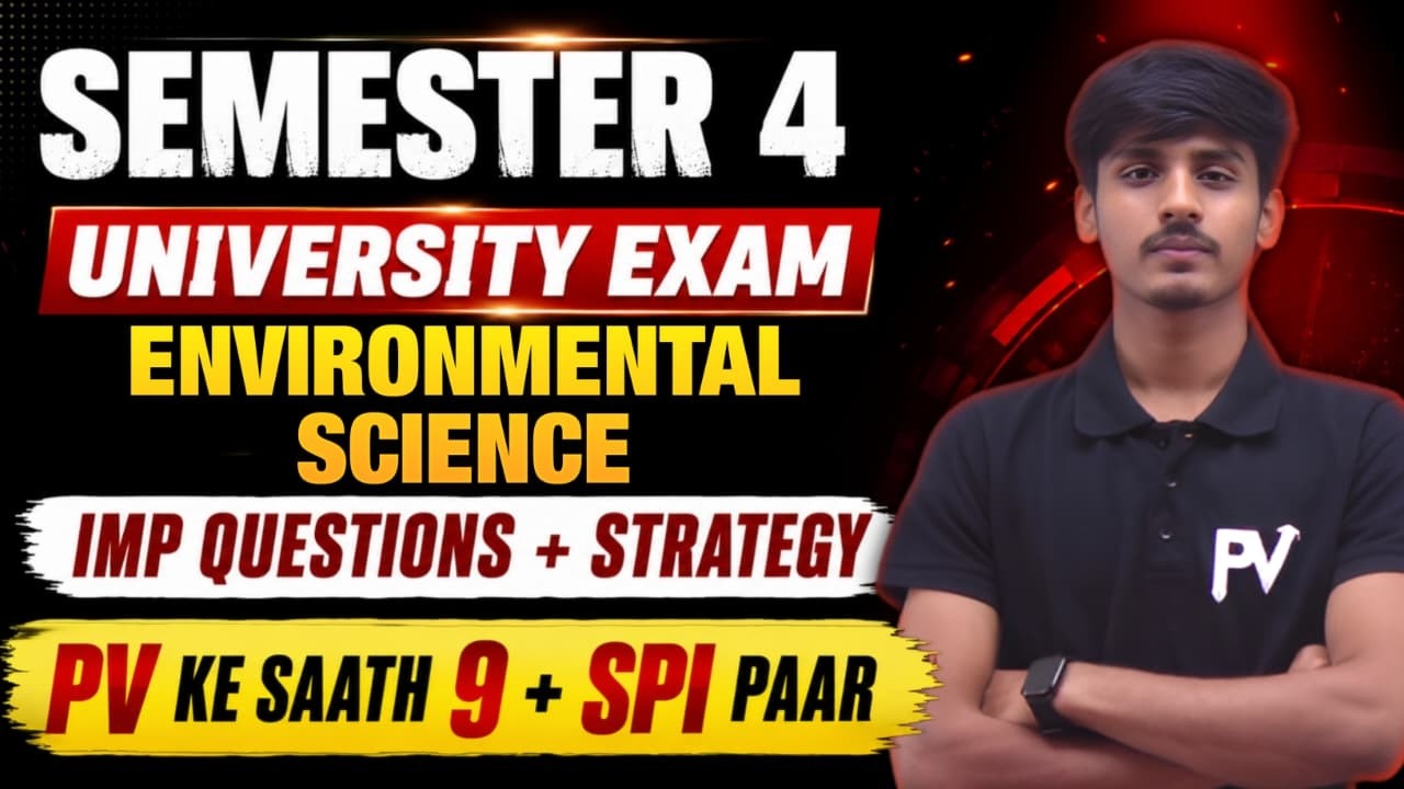 SEM 4 🎯 ES 🌟 IMP QUESTIONS & STRATEGY 👍 UNIVERSITY EXAM 🎯 MUFADDAL SIR