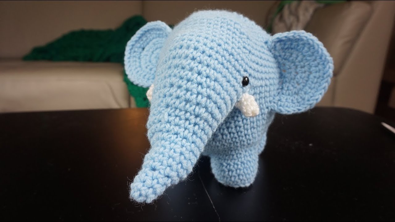 Crochet Impossible - Amigurumi Elephant PART 1 (LEFTIE)