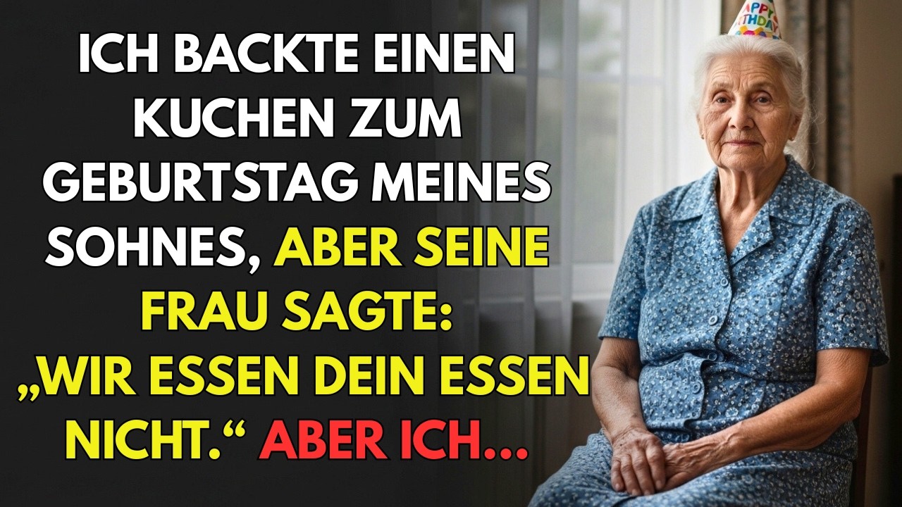 Ich backte meinem Sohn einen Kuchen… doch seine Frau brach mir das Herz. Aber ich…