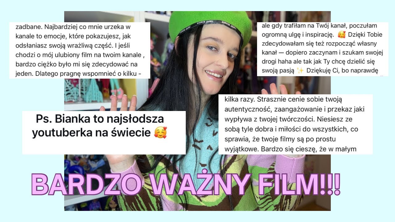 CZYTAM WASZE PIĘKNE KOMENTARZE!💚 Film Z WIDZAMI z okazji TYSIĄCA SUBSKRYPCJI🥹🩵