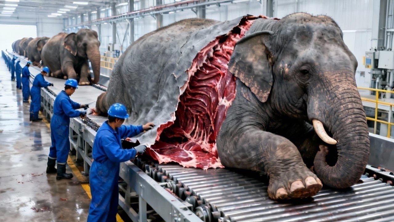 Inside a Giant Elephant Facility | How Massive Herds Are Managed at Scale | Full Process