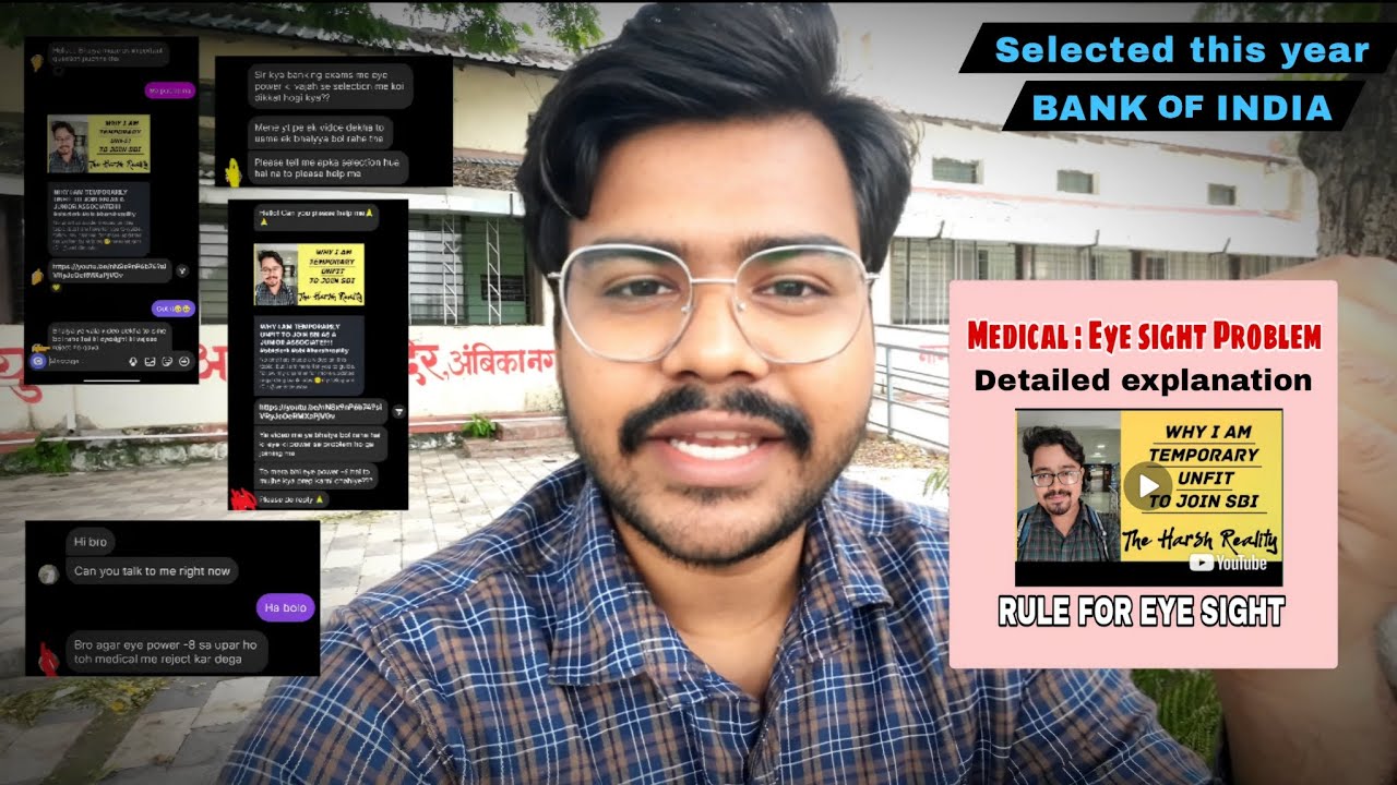 Bank Job Medical Rejection Due to Eye Power⁉️ Know This Before Joining! #ibpsclerk #ibpspo