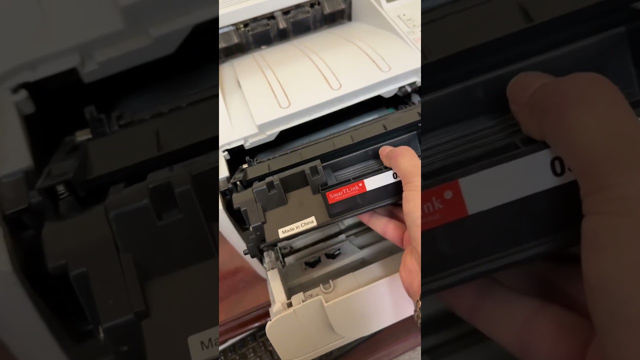 How to install new cartridge in hp printer 2055dn #iphonepromax