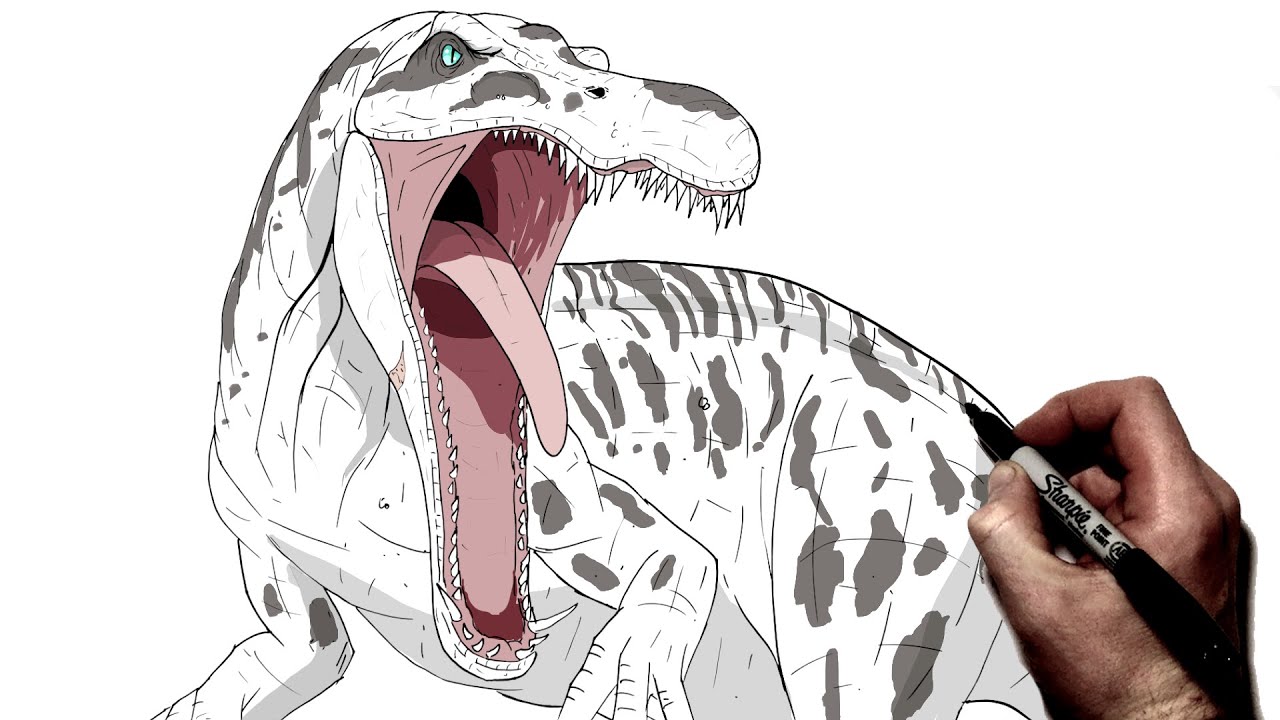 How To Draw Suchomimus | Step By Step | Chaos Theory