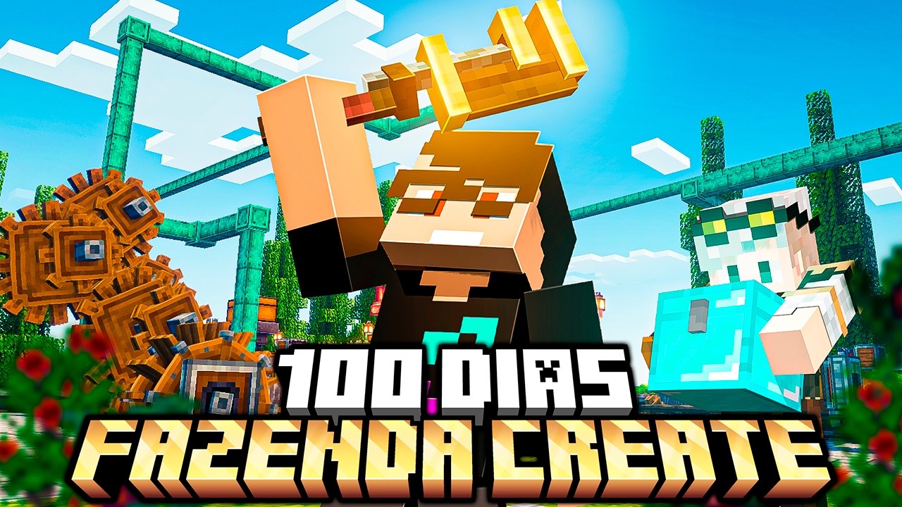 Fiz uma MEGA FAZENDA DO CREATE em Dupla com o @helliiot - O FILME