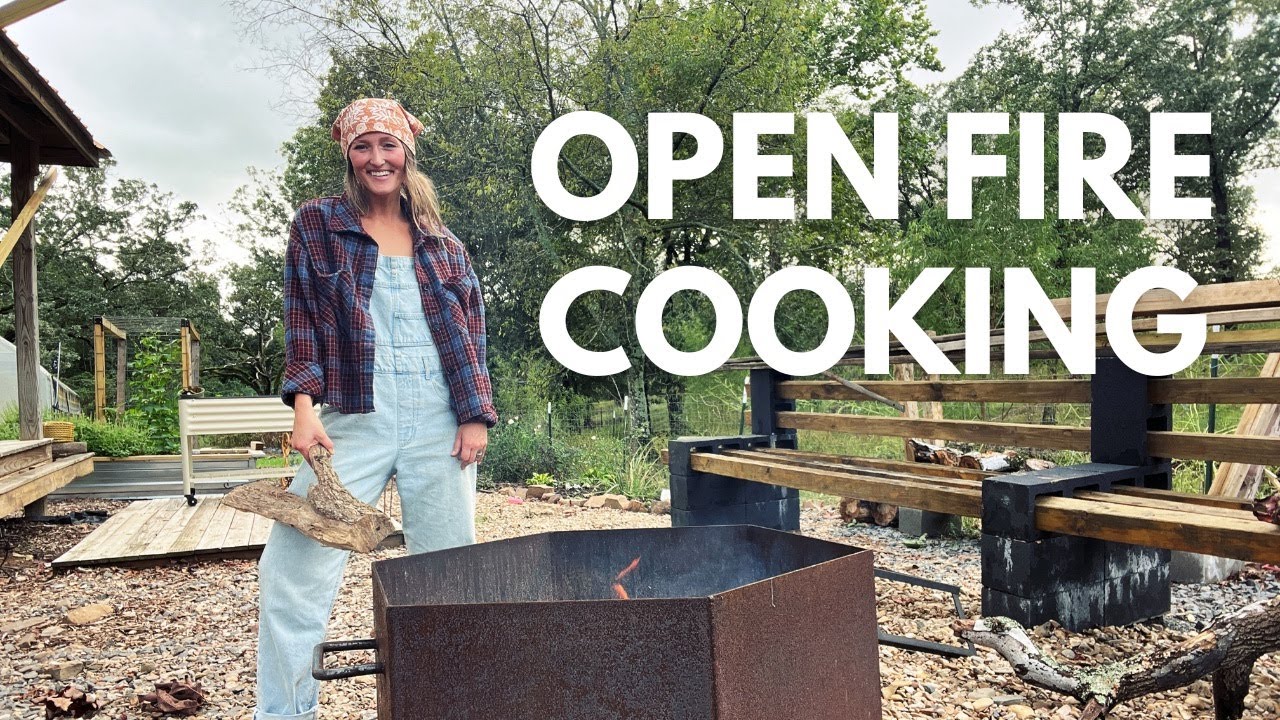 Cooking Dinner From Scratch the Oldest Way Over Fire