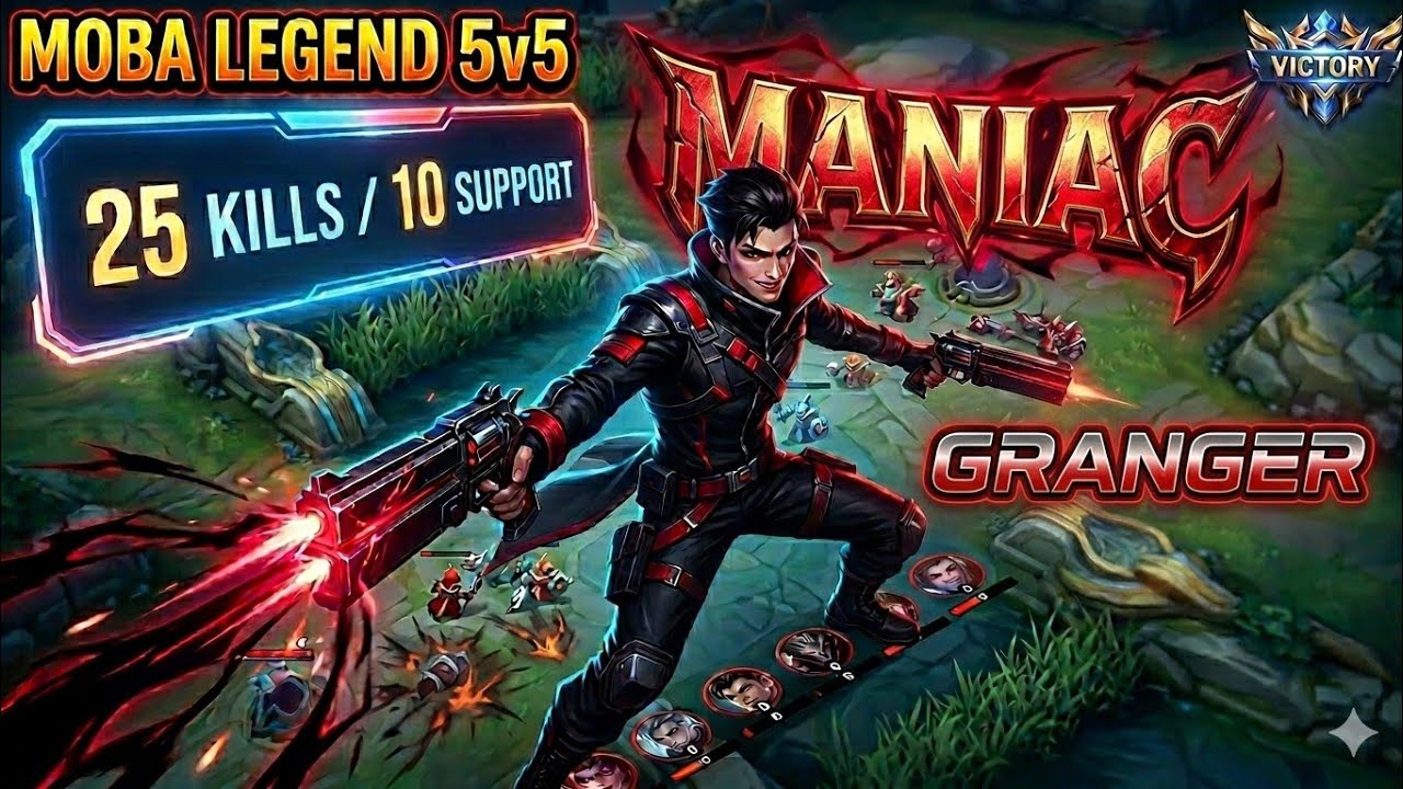 I got 25 kills with granger! Maniac!!!!!