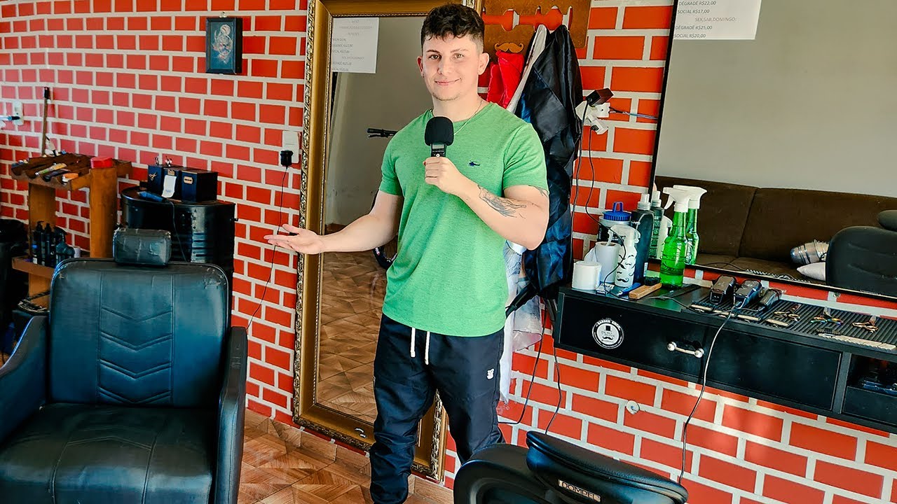 ASMR numa BARBEARIA DE VERDADE! 💈✂️