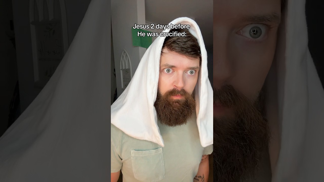 👀👀👀👀 (did Jesus win the trend?) #christianhumor #jesus #jesusisking #comedy