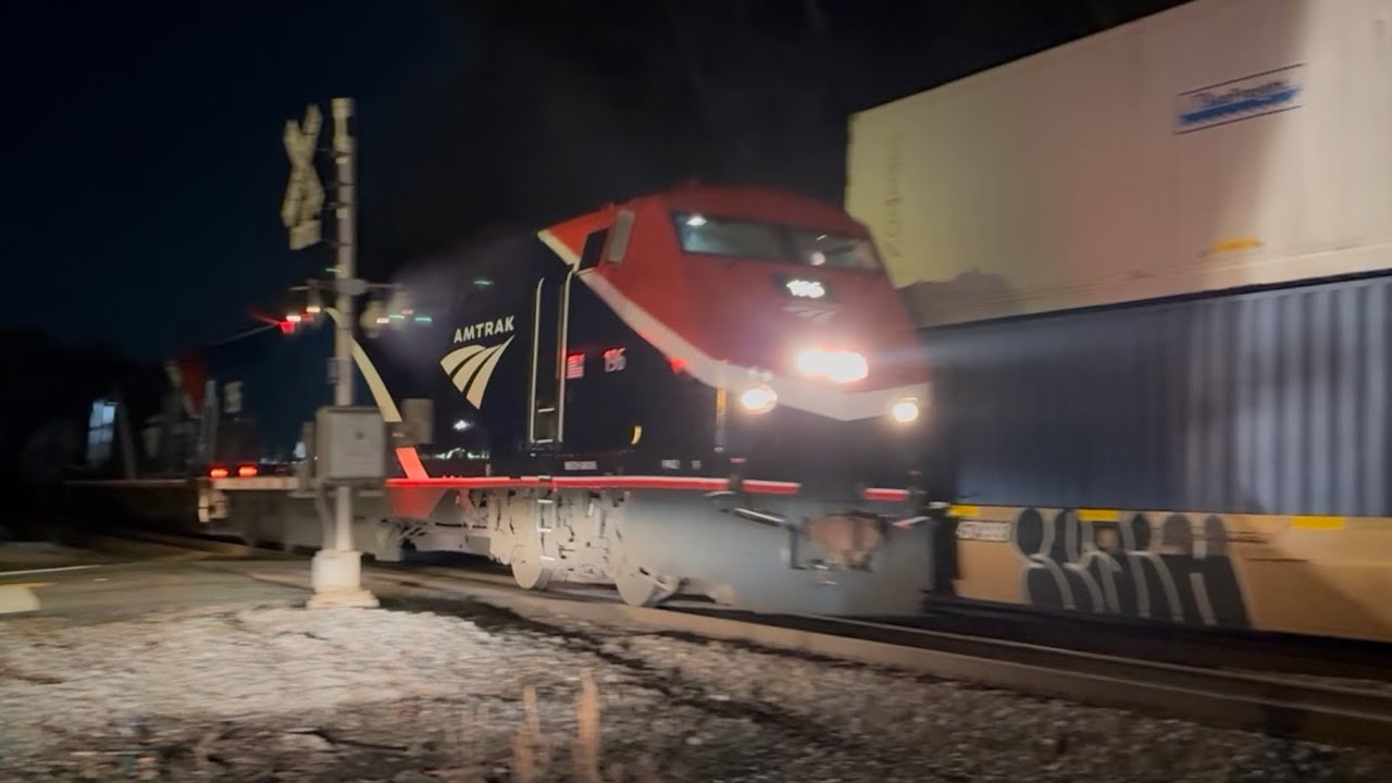 Winter NS and Amtrak trains on the Atlanta North District (2024) #train #amtrak #norfolksouthern