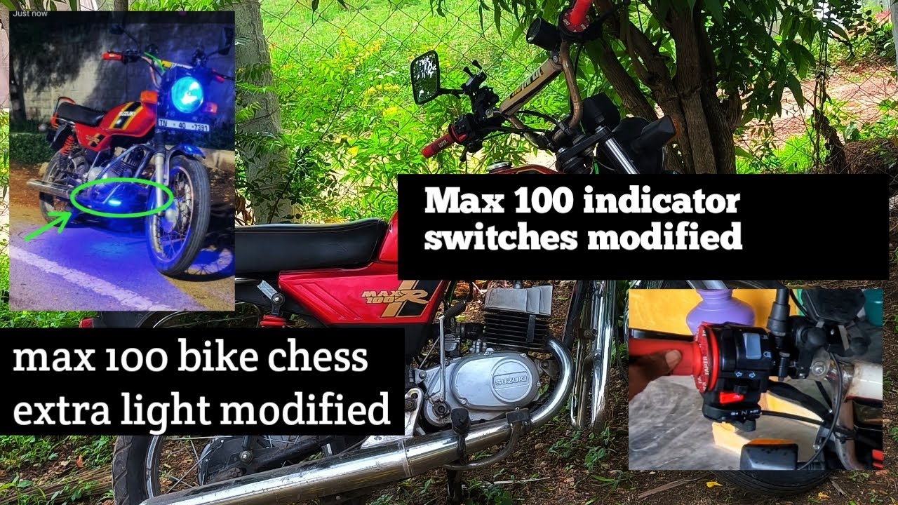 Suzuki Max100 Indicator Switches Modified to max100 Chess Extra Light Modified#suzuki#max100#2stroke