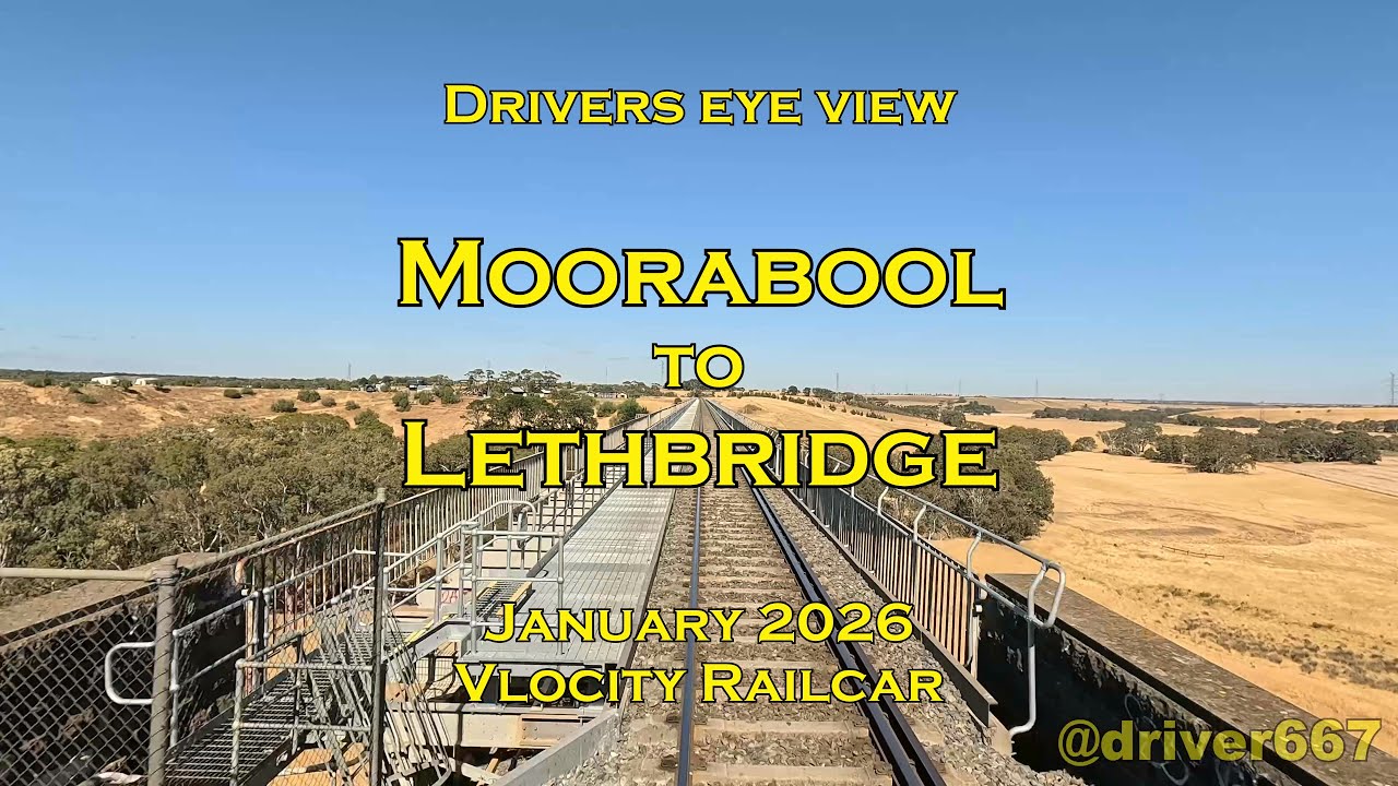 Drivers eye view, Moorabool to Lethbridge, VL, Jan 2026