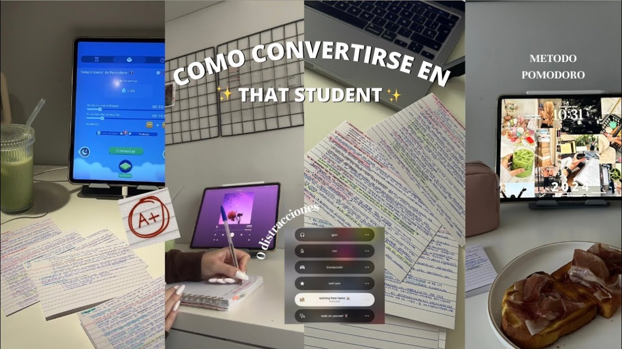 COMO CONVERTIRSE EN ✨THAT STUDENT✨ + tips de estudio | aesthetic, motivación, productividad...
