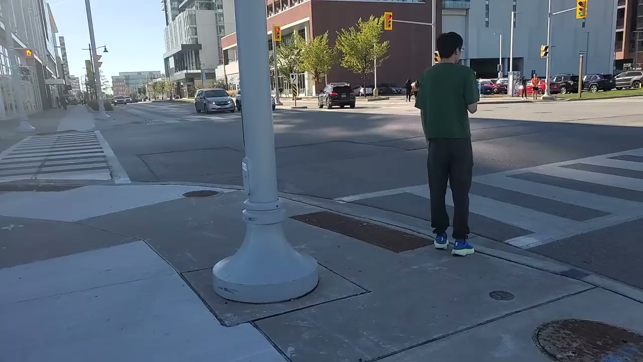 Walking around Downtown Markham.