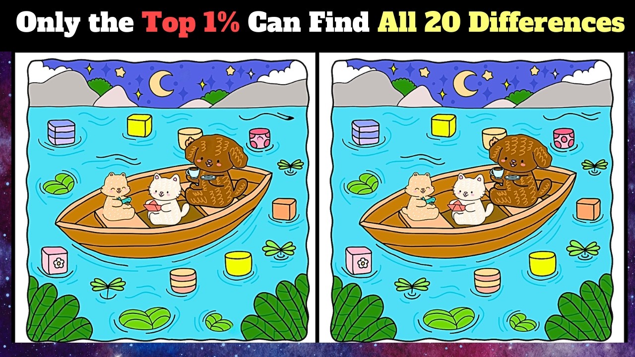 The HARDEST 10-Minute Vision Test 🧠 Only 1% Pass the Final Round (18 Differences)