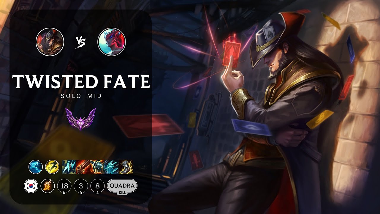 Twisted Fate Mid vs Yone - KR Master Patch 14.4
