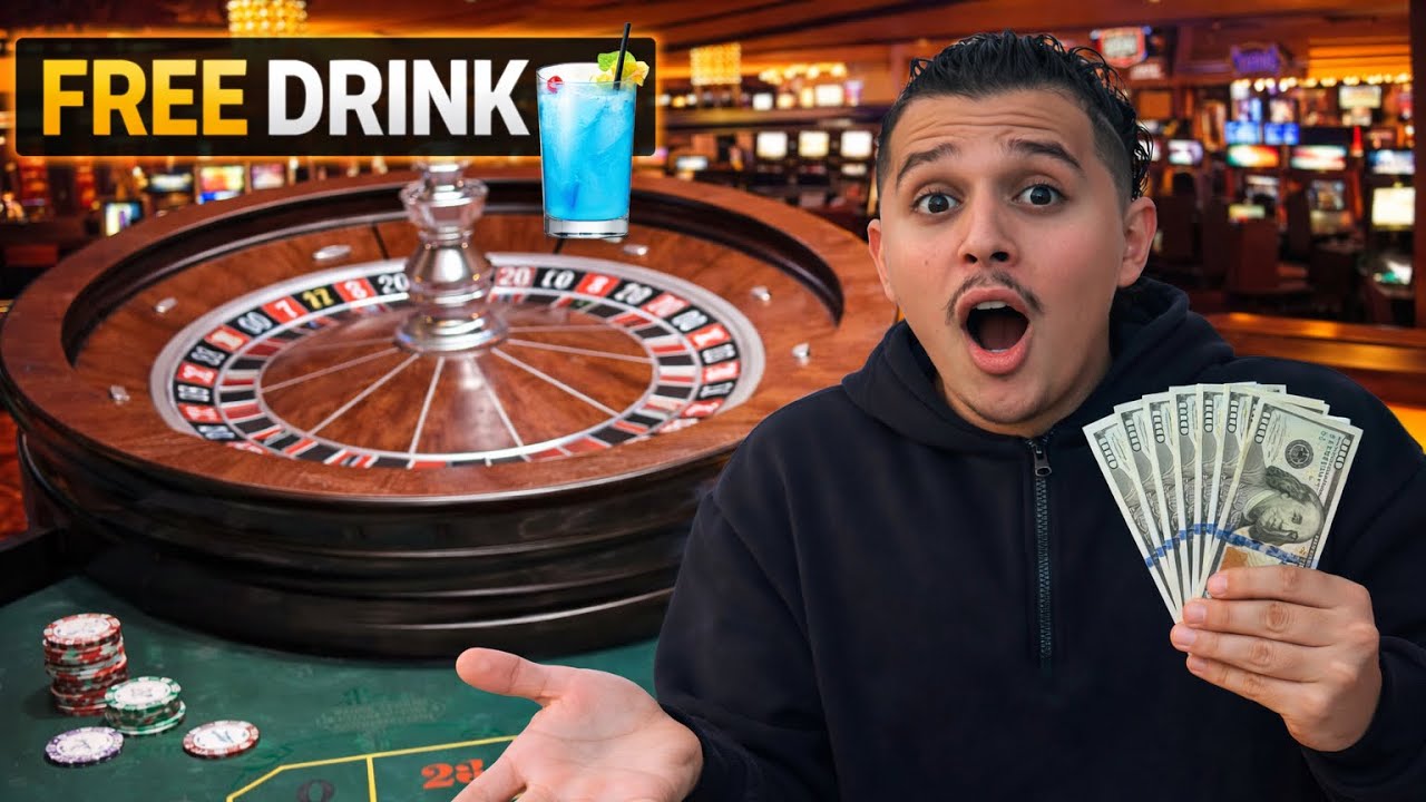 How long do you need to Gamble for to get a free drink in Las Vegas 🎰 - Boulder Station