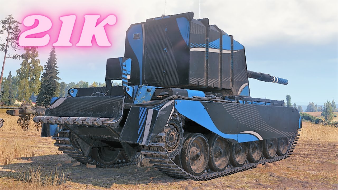 21 тыс. урона FV4005 (9 тыс.) и FV4005 (12 тыс. урона 6 убийств) Повторы World of Tanks,  WOT