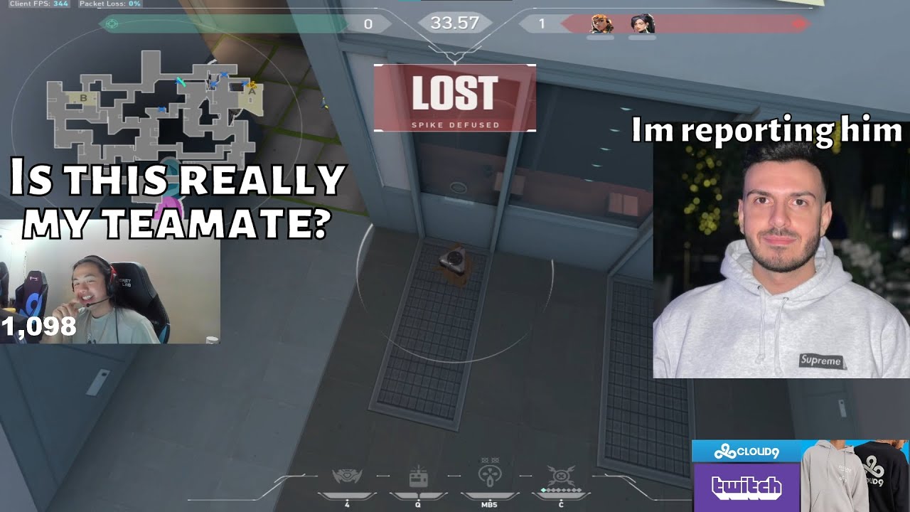 C9 Xeppaa & Tarik reacts to C9 Zellsis ' screaming ' in pro 10 mans