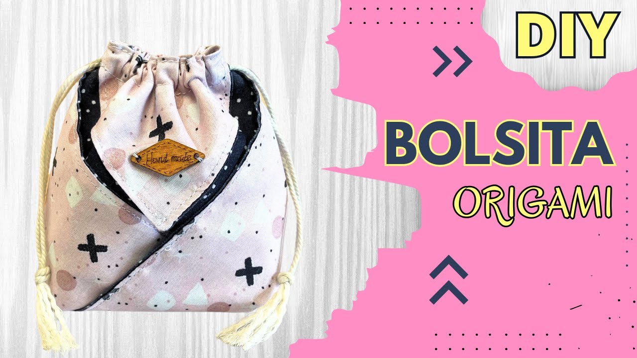 BOLSITAS DE TELA ORIGAMI PASO A PASO | Yuyis Creations