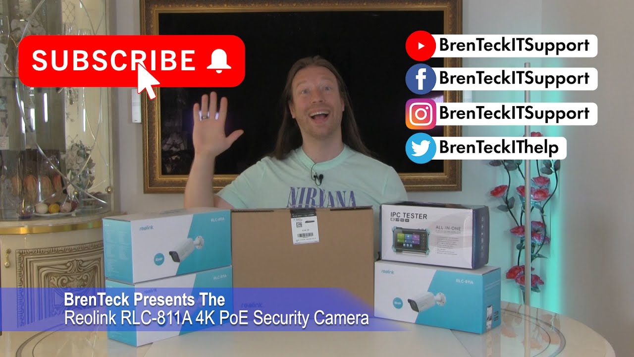 Reolink RLC 811A 4K CCTV Cameras and  RLN 8-410 4K PoE NVR Unboxing, Setup and Review