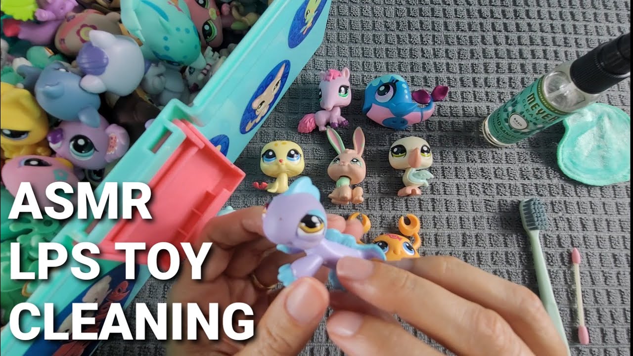 ASMR CLEANING LITTLEST PET SHOP LPS COLLECTION - SOFT SOUNDS/NO TALKING