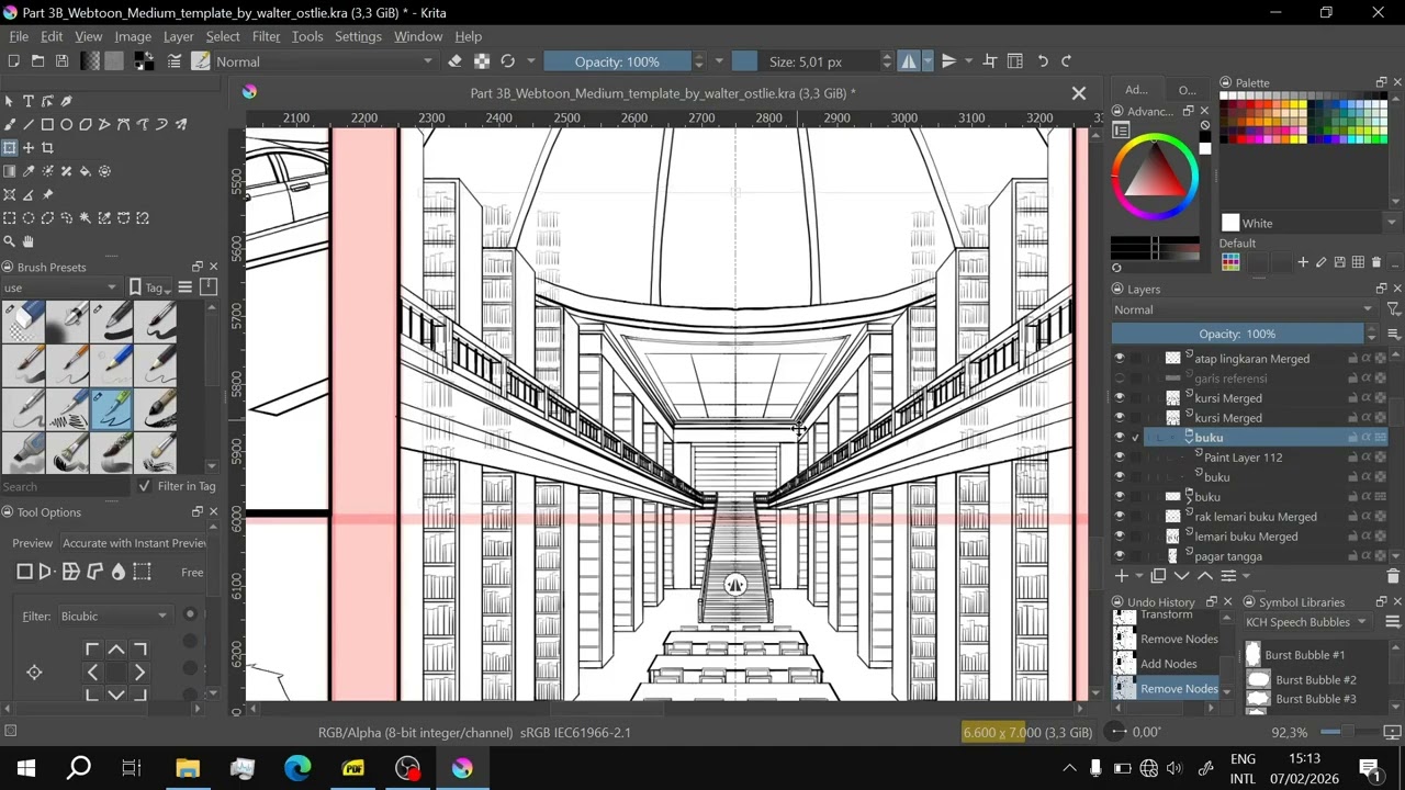 Part 2 Recording Comic Lining Process Page 22 Trivia Matter Webtoon Style Layout