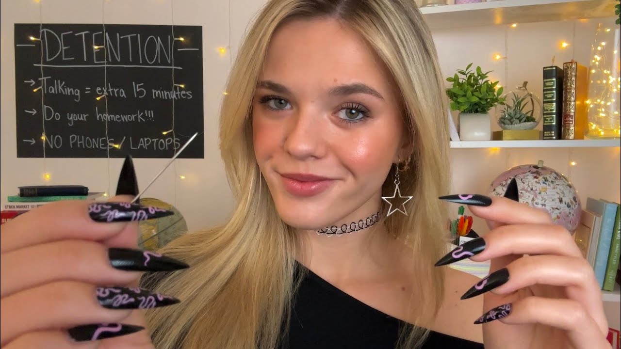 ASMR Piercing Your Ears In Detention Roleplay ★🎸🎧
