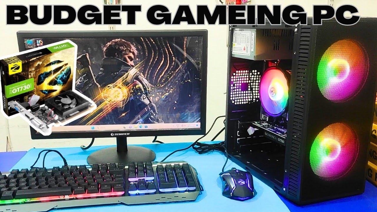Budget PC Build With Nvedia GT 730 Graphiccard & freefire MAX game test