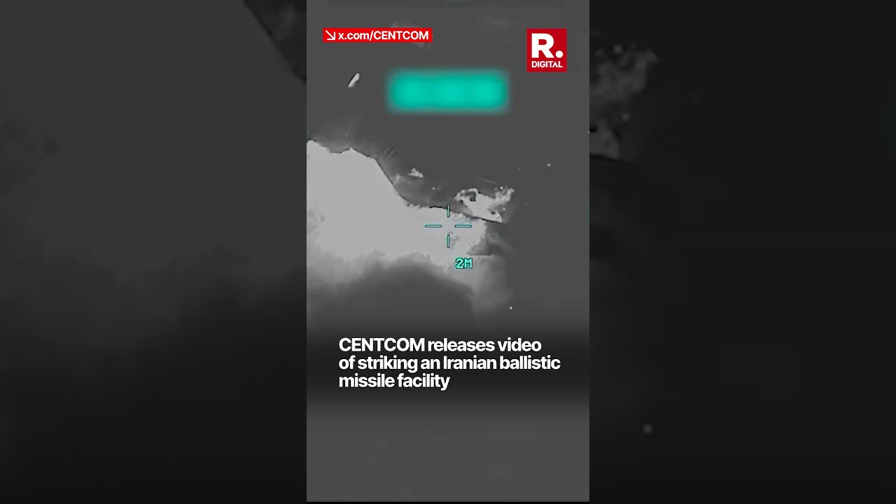 US Central Command Releases Video of Striking Iranian Air Bases | Iran War