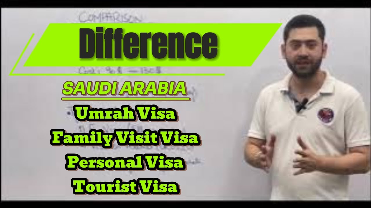 Saudi Tourist Visa | Personal Visa | Umrah Visa | Family Visit Visa Difference 2024