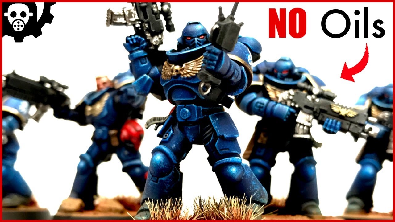 HOW To Paint A Grimdark Ultramarines | NO Airbrush NO Oils