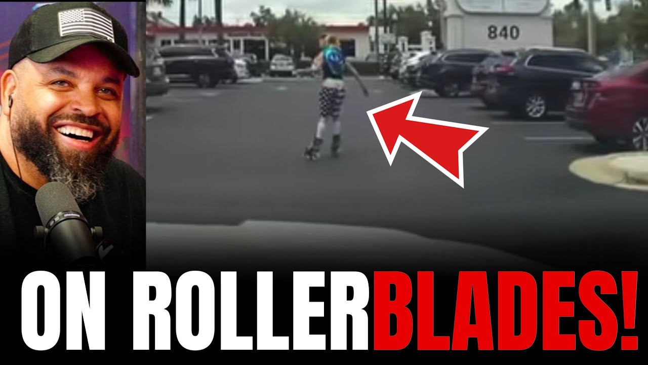Woman Tries to Flee Cops on Rollerblades 🔥
