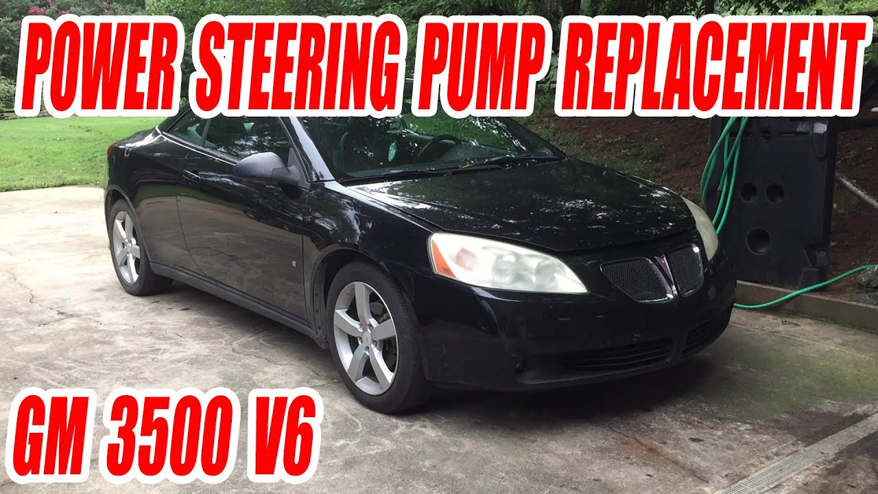 Replacing Power Steering Pump GM LZ4 3500 Pontiac G6, Chevrolet Impala & Malibu, Saturn Aura & Vue