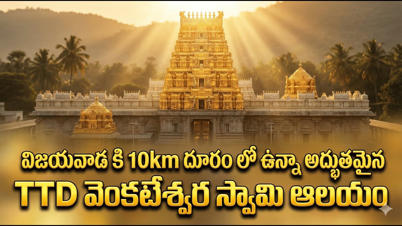 👉అమరావతి దగ్గర దాగి ఉన్న TTD ఆలయం😲|వెంకటపాలెం| Vijayawada to Tulluru Vlog in Telugu #ttd #amaravati