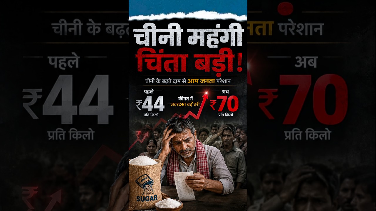 क्यों बढ़ा चीनी का Price 😱! Why did the price of sugar increase? #shorts #sugar