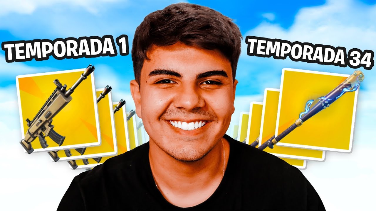 A MELHOR ARMA de CADA TEMPORADA do FORTNITE