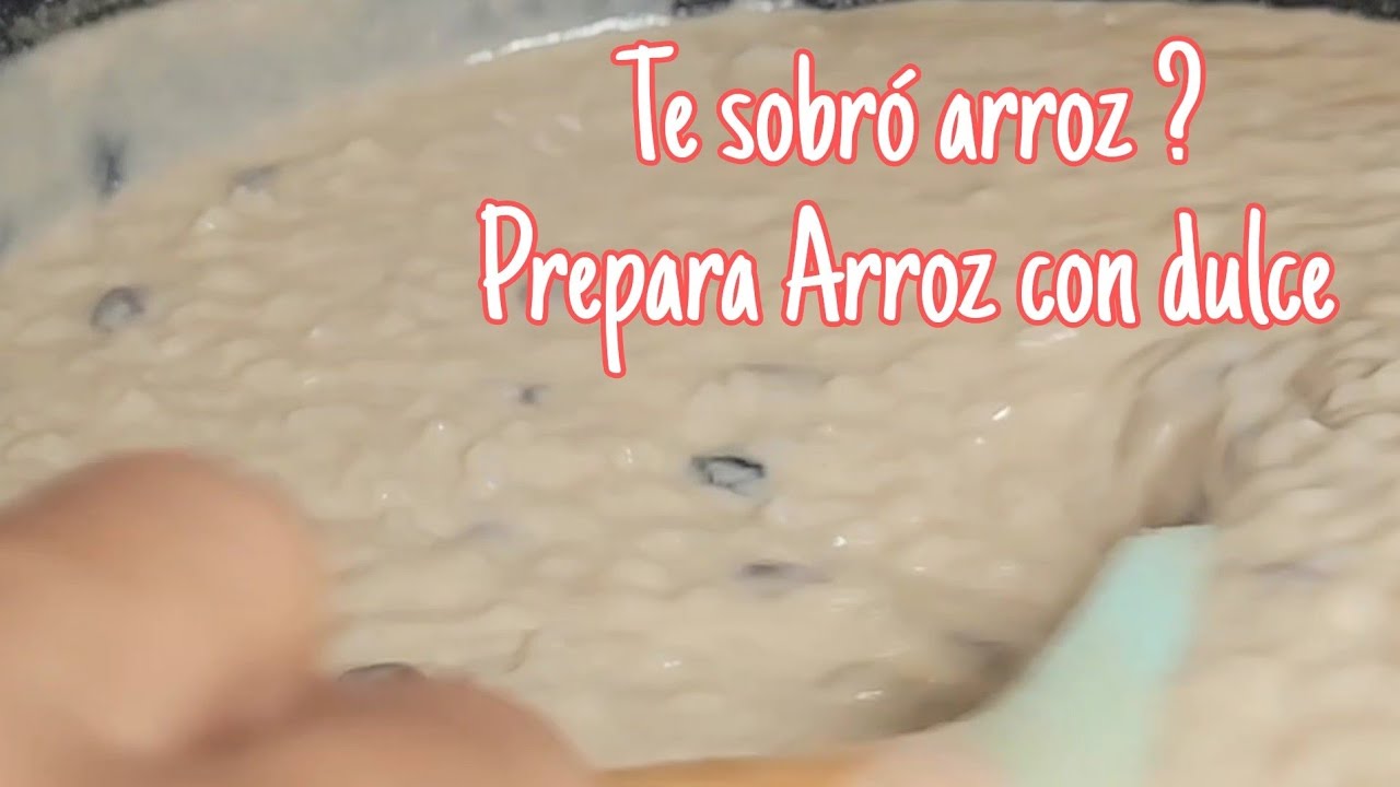 Te sobró Arroz Blanco? Prepara ARROZ CON DULCE / Anamaris Meléndez