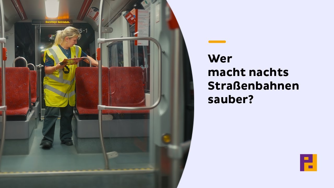 Wer macht nachts Straßenbahnen sauber? Verkehrsmittelreinigung in Dortmund