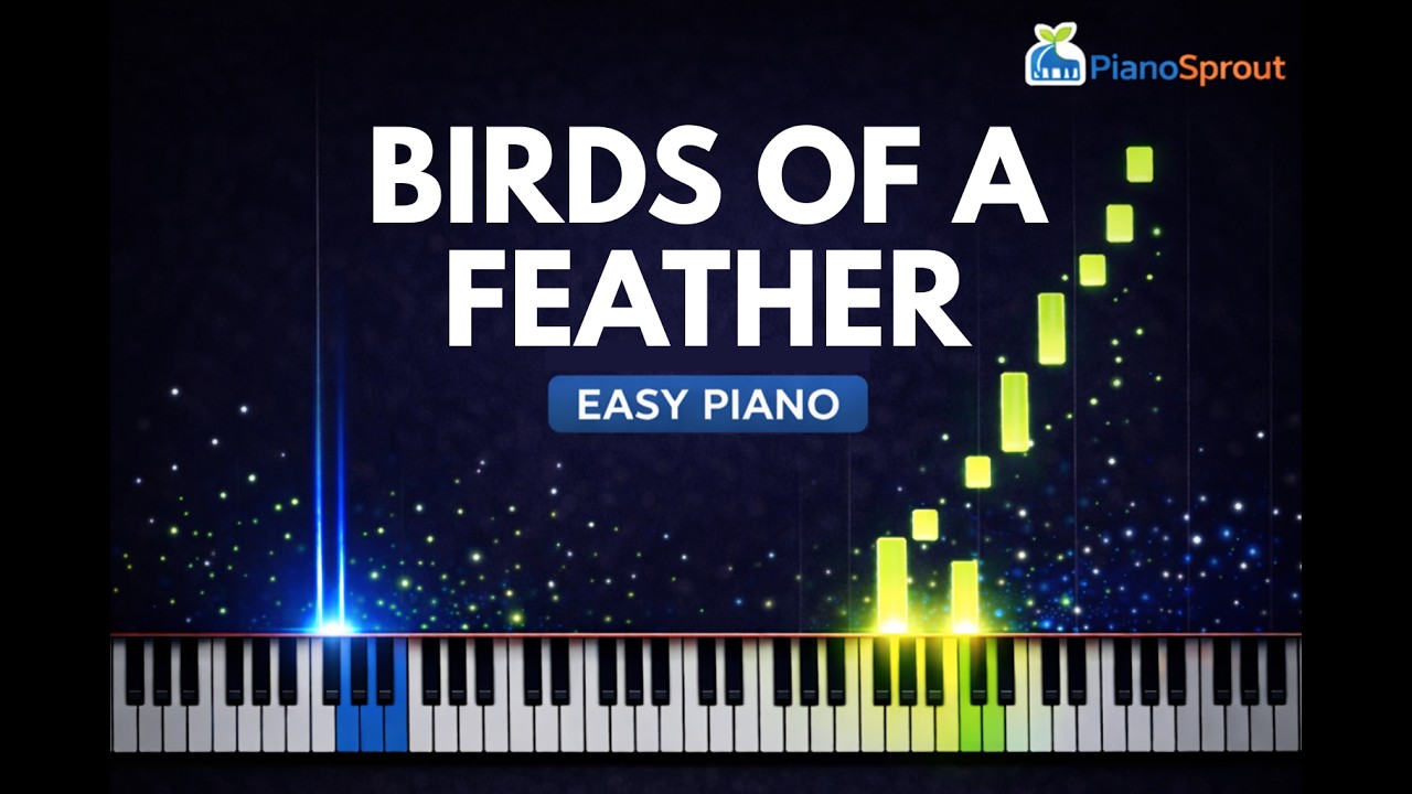 BIRDS OF A FEATHER (Billie Eilish) - Easy Piano Tutorial