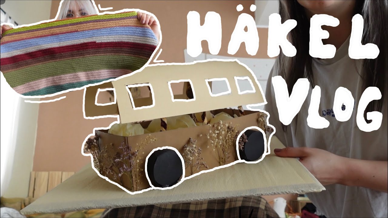 Garn-Haul, Geschenk basteln & Decke weiter häkeln - HÄKELVLOG