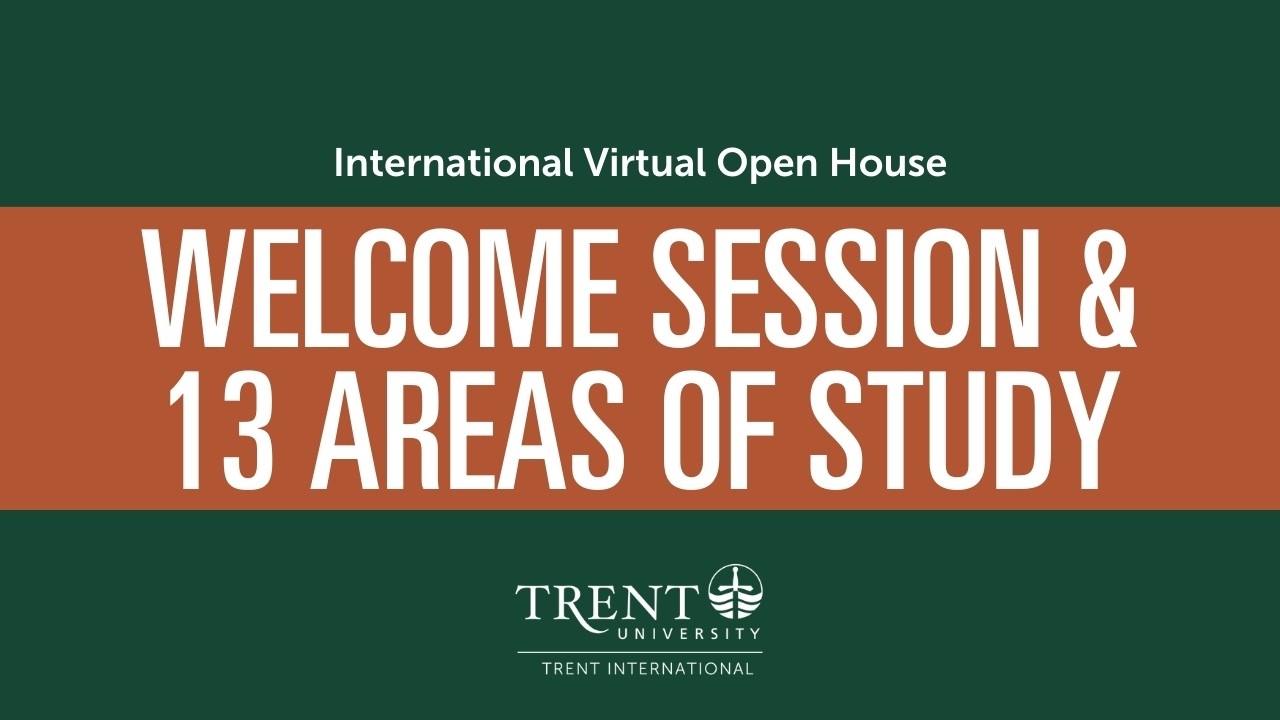 Welcome & 13 Areas of Study