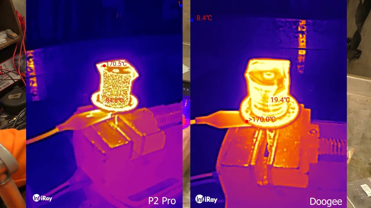 Infiray P2 Pro (плюс макрообъектив) — тест/обзор — в сравнении с Flir One Pro и Doogee S98 Pro.